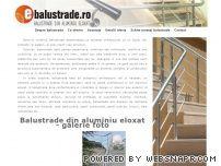 Balustrade din aluminiu eloxat