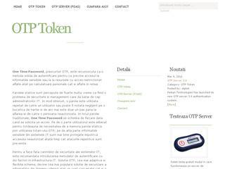 Autentificare web cu otp token