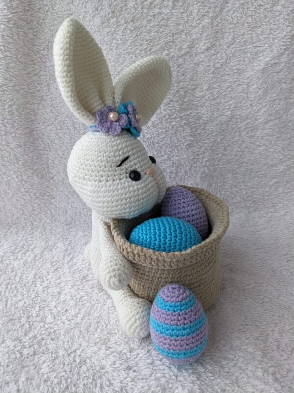 Decoratiune de Paste - Iepuras si Cosulet