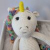 Unicorn crosetat - jucarie crosetata handmade, Crosetiq