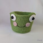 Coșuleț croșetat – model broscuță