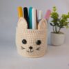 Coșuleț croșetat – model pisicuță Coșuleț croșetat – model pisicuță - produs handmade Crosetiq