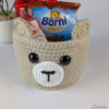 Coșuleț croșetat – model ursuleț - produs handmade Crosetiq