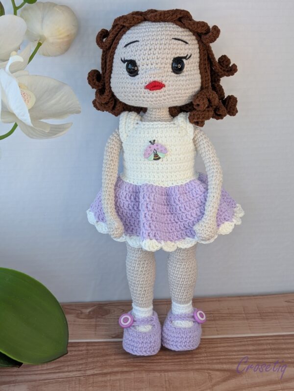 Papușă croșetată Amelia Papușă croșetată Amelia - jucarie crosetata handmade, Crosetiq
