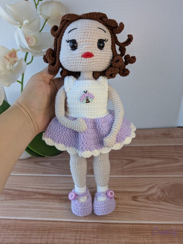 Papușă croșetată Amelia Papușă croșetată Amelia - jucarie crosetata handmade, Crosetiq