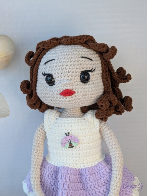 Papușă croșetată Amelia Papușă croșetată Amelia - jucarie crosetata handmade, Crosetiq