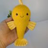Luigi - peștișor auriu croșetat Luigi - peștișor auriu croșetat - jucarie crosetata handmade, Crosetiq