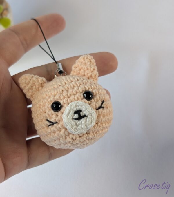 Breloc croșetat pisicuță Breloc croșetat pisicuță - breloc crosetat handmade, Crosetiq