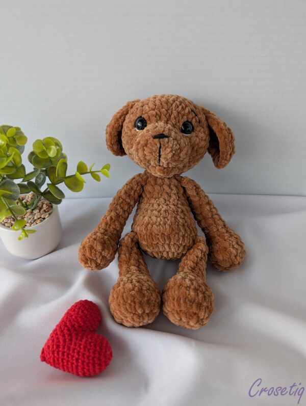 Cătel croșetat Bruno Cătel croșetat Bruno - jucarie crosetata handmade, Crosetiq
