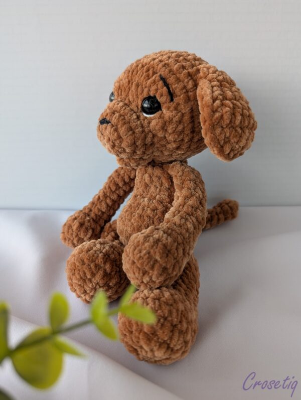 Cătel croșetat Bruno Cătel croșetat Bruno - jucarie crosetata handmade, Crosetiq