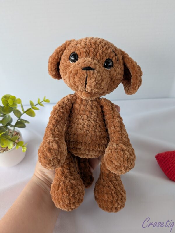 Cătel croșetat Bruno Cătel croșetat Bruno - jucarie crosetata handmade, Crosetiq