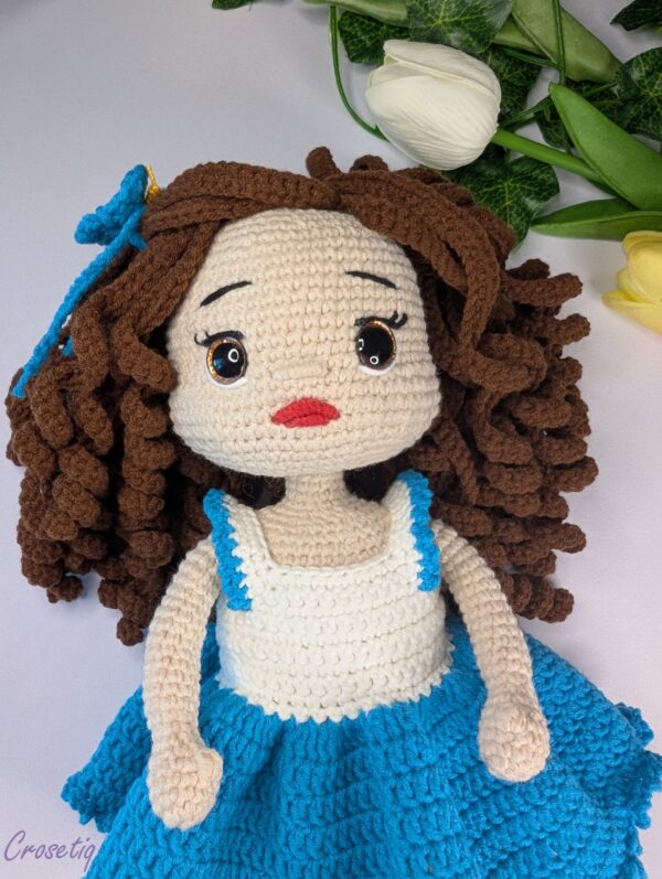 Păpușă croșetată Ema - jucarie crosetata handmade, Crosetiq
