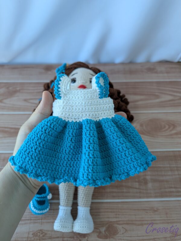 Păpușă croșetată Ema - jucarie crosetata handmade, Crosetiq